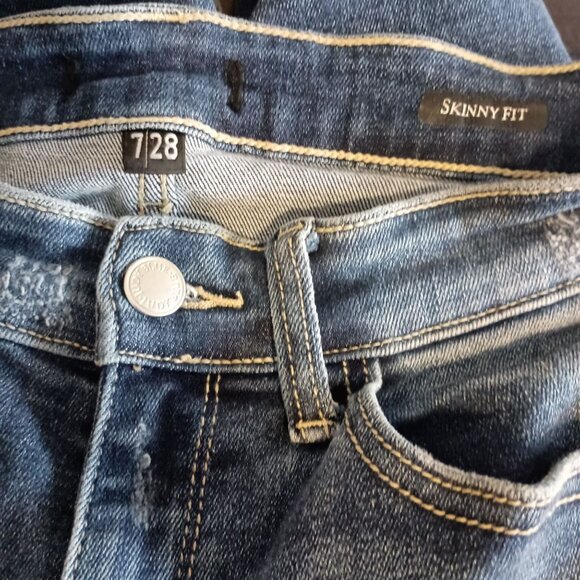 Judy Blue Los Angeles Skinny Fit Jeans Size 7/28 Cropped Denim Great Cond - Picture 9 of 9